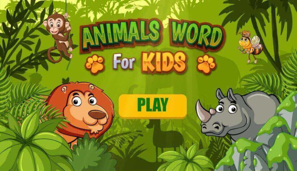 Animal name Kid game
